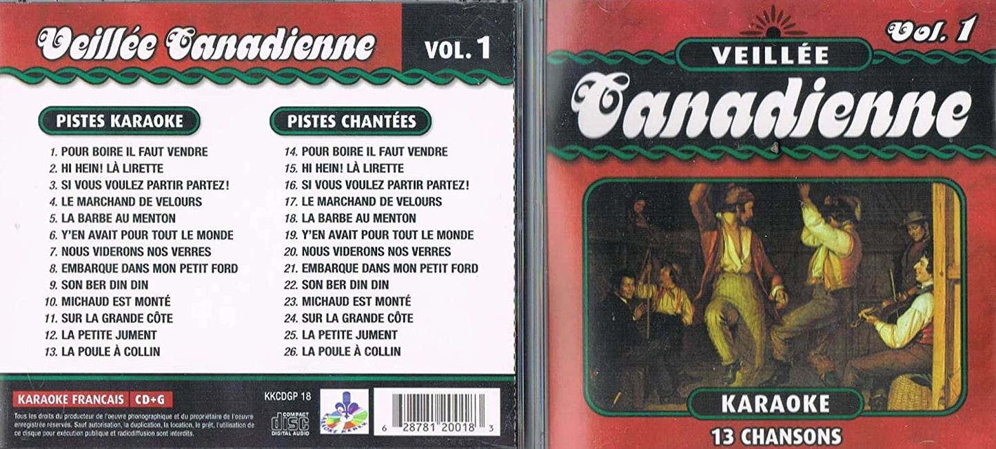 CD+G Karaoke/ Veillée Canadienne Vol. 1 (Chanté & Instrumental) [Audio CD] Karaoke