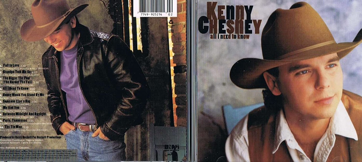 All I Need To Know [Audio CD] Kenny Chesney