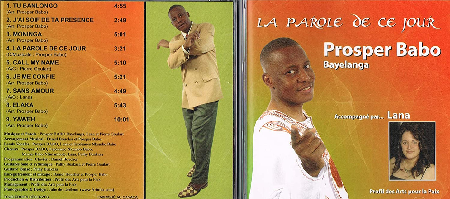 La Parole De Ce Jour Guidera Mes Pas [Audio CD] Prosper Babo Bayelanga