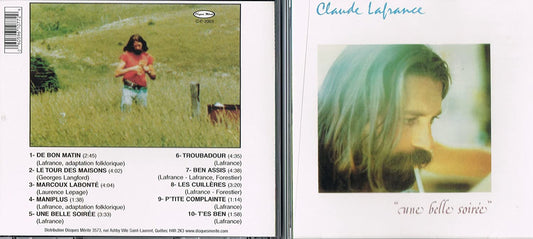 Une Belle Soiree [Audio CD] Claude Lafrance (Ex Les Karrik)