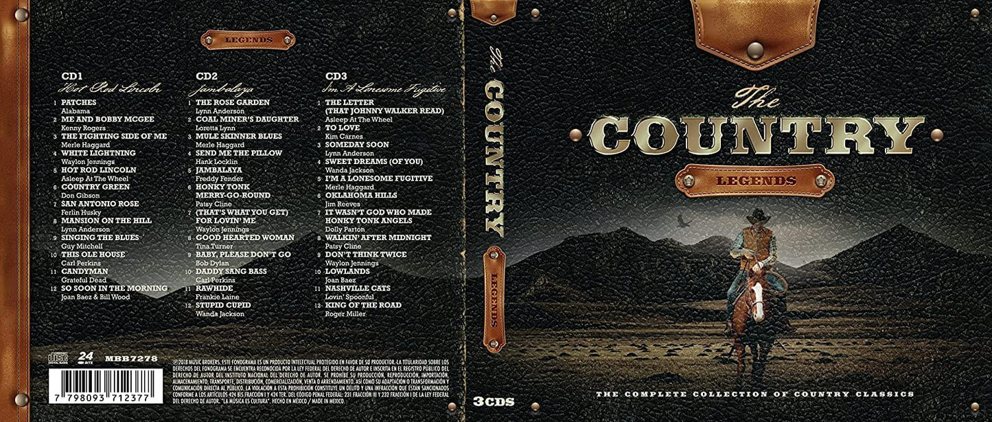 The Country Legends / The Complete Collection of Country Classics (36 Classic Country Hits - Live, Re-recorded & Originals) [audioCD]