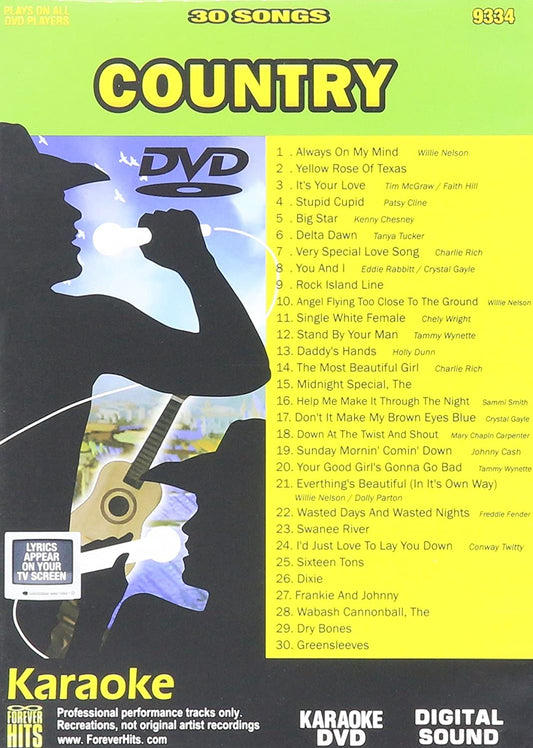 Forever Hits Karaoke 9334 Country 30 Songs [DVD] [Unknown Binding]