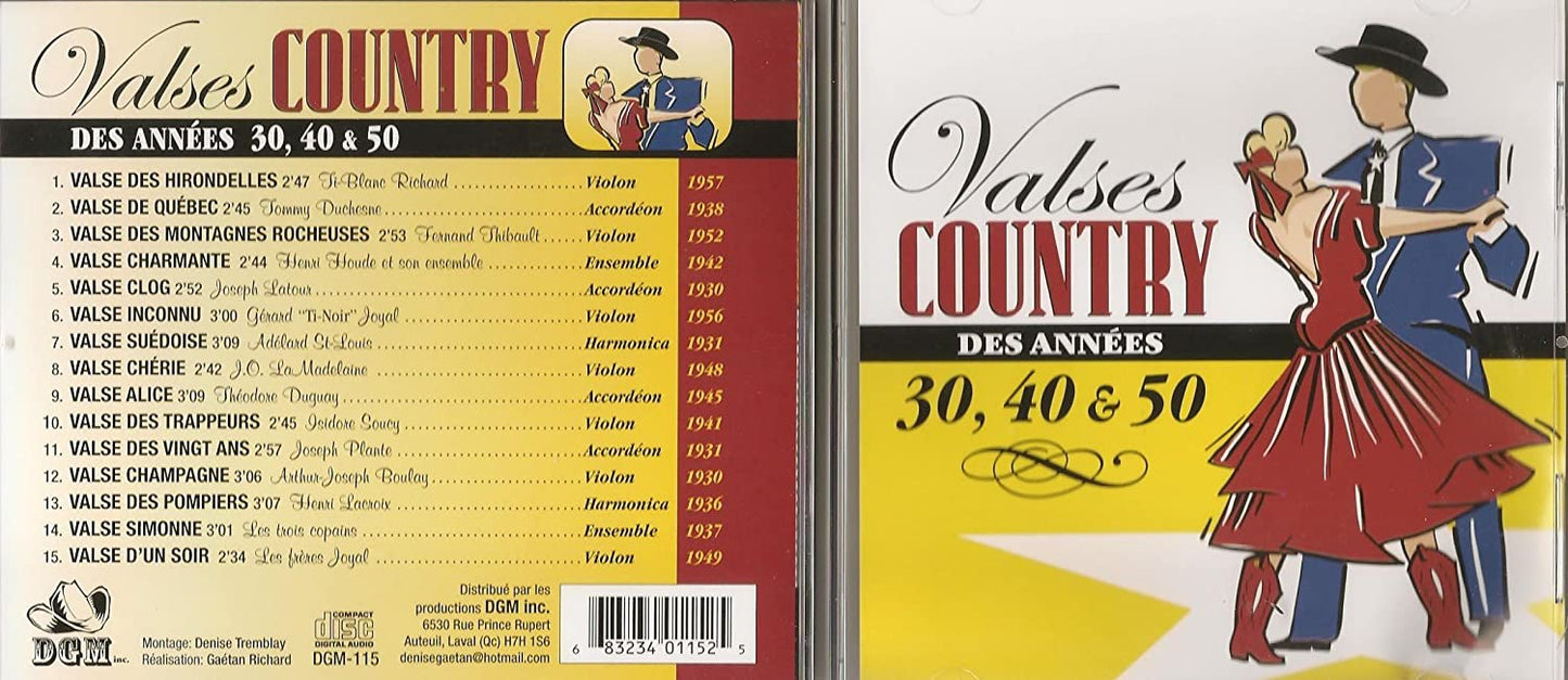 Valse Country Des Annees 30 40 Et 50 [Audio CD] Artistes variés