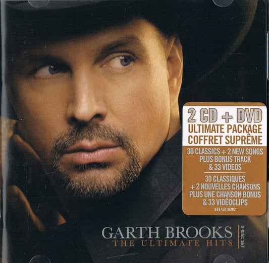 The Ultimate Hits / 2CD + DVD (NTSC/ Region 1) Ultimate Package - 30 Classics + 2 New Songs plus Bonus Track & 33 Videos (3 Disc Set) [Audio CD] Garth Brooks