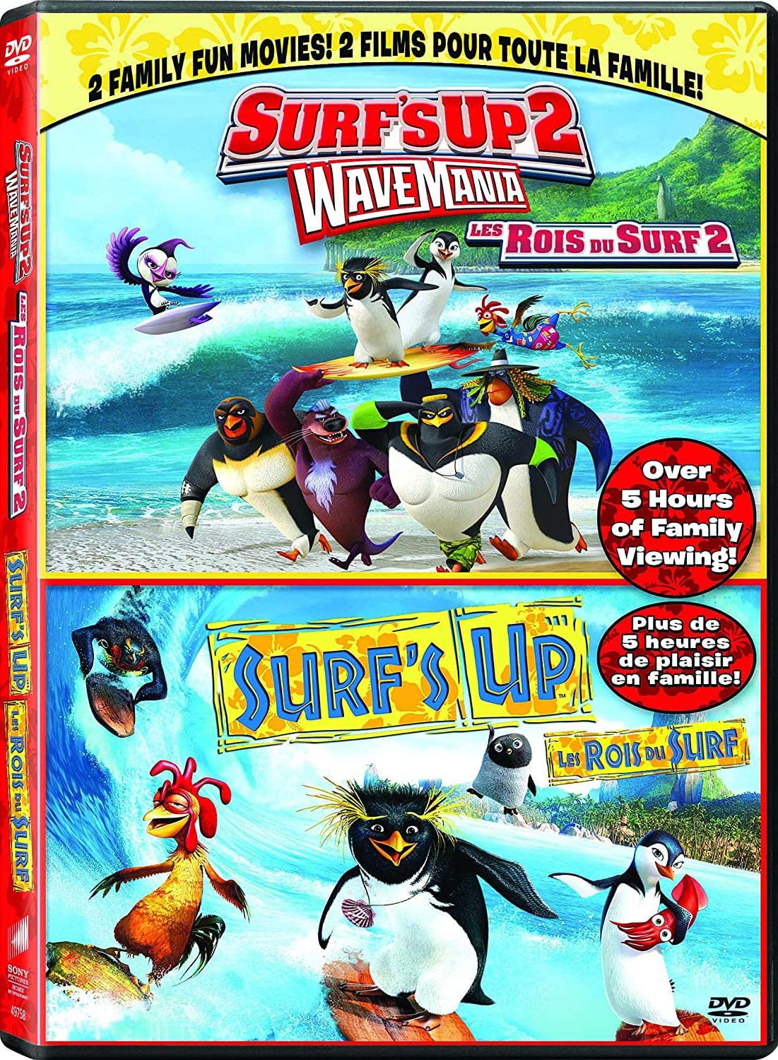 Surf's up / Surf's up 2: Wave Mania - Set (Bilingual) [DVD]