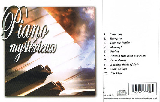 Piano Mysterieux - 10 Chansons Instrumentales au Piano [Audio CD] Artistes Varies