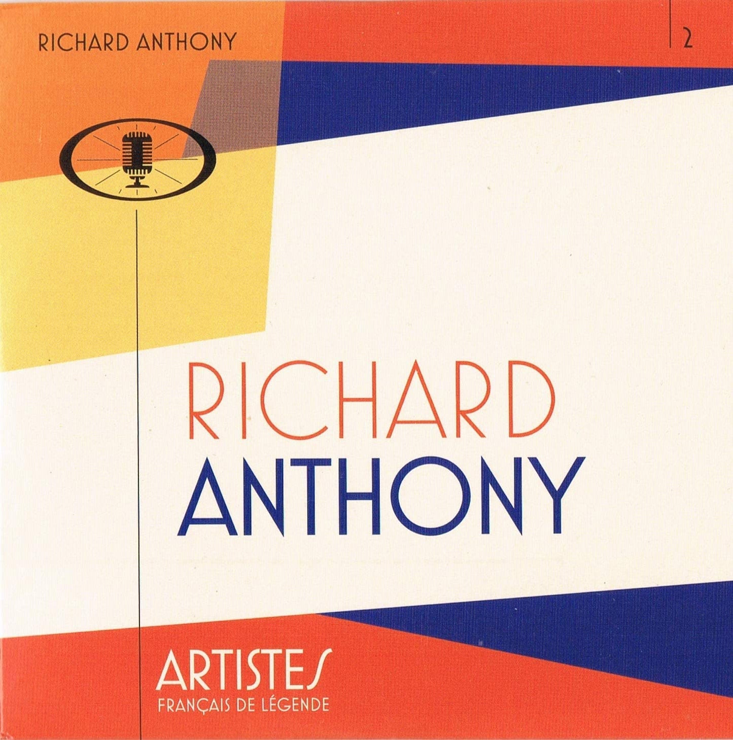Artistes Francais de Légende (pochette carton format 12 x 12 cm) [Audio CD] Richard Anthony
