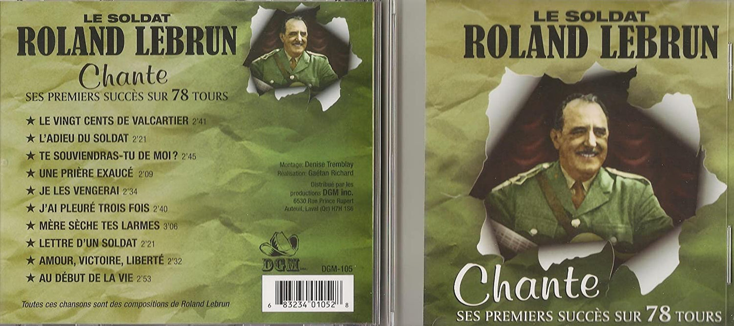 Le Soldat Roland Lebrun Chante Ses Premiers Succes Sur 78 Tours (10 Titres Western/ DGM) [Audio CD] Le Soldat Roland Lebrun