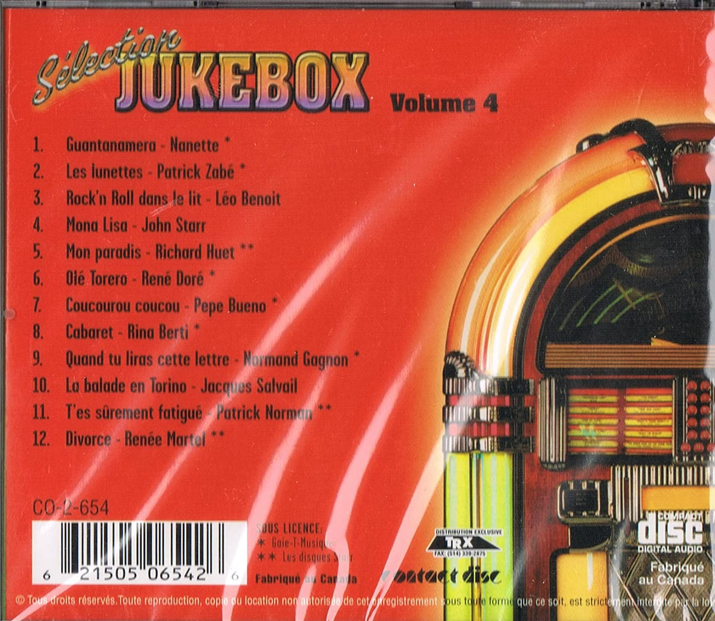 SELECTION JUKEBOX Vol. 4 [Audio CD] Artistes Variés