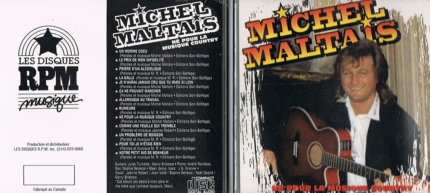 Né Pour La Musique Country [Audio CD] Michel Maltais