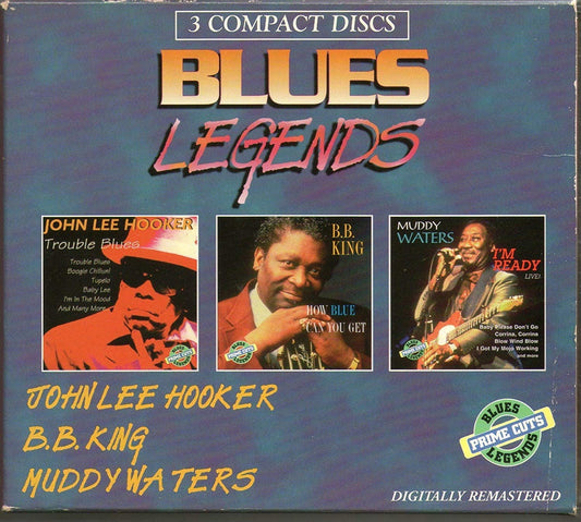 Blues Legends/ 3 Compact Discs - John Lee Hooker (trouble blues)/ B.B. King (How blue can you get)/ Muddy Waters (I'm ready Live) [Audio CD] John Lee Hooker/ BB king/ Muddy Waters/