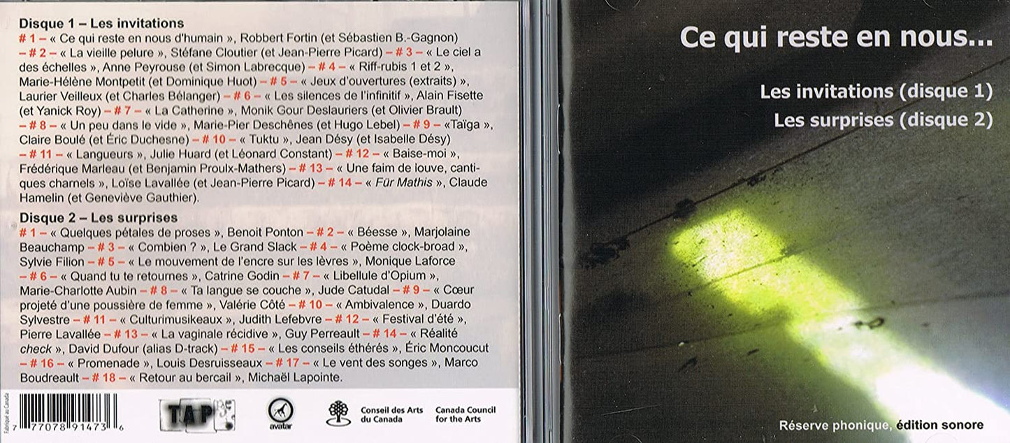 Ce qui reste en nous... [Audio CD]