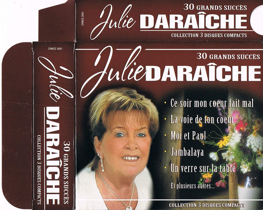 30 Grands Succes - Collection 3 Disques Compact (Les plus grands succes / Ce soir mon coeur fait mal / La voie de ton coeur / VOIR LES IMAGES) [Audio CD] Julie Daraiche