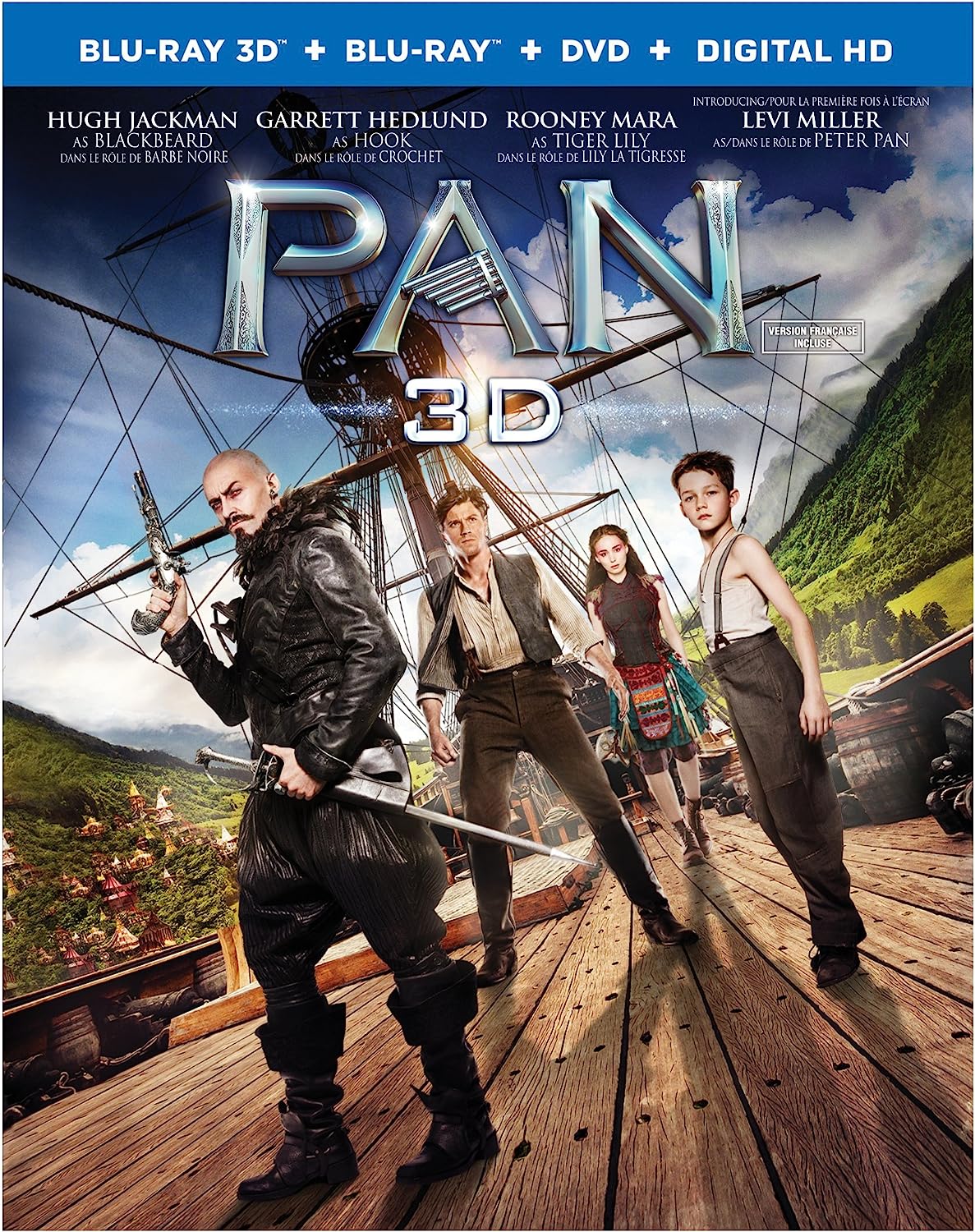 Pan [Blu-ray 3D + Blu-ray + DVD + Digital Copy] (Bilingual) [Blu-ray]