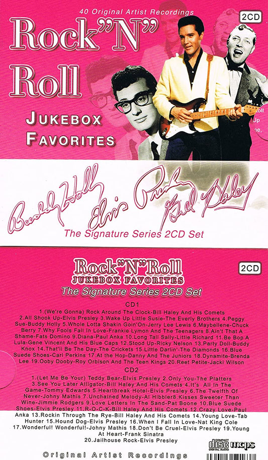 ROCK'N'ROLL Jukebox Favorites - 40 Original Artist Recordings (Signature Series 2CD) [Audio CD] Various Artists