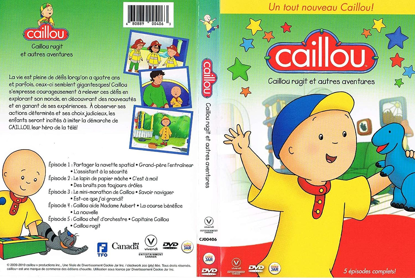 Caillou rugit et autres aventures [DVD]