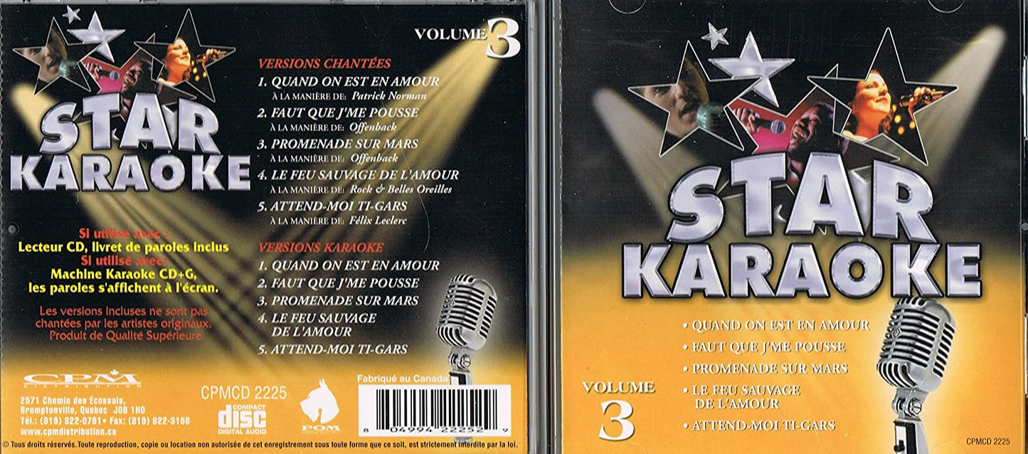 Star Karaoke Vol. 3 [Audio CD] Various Karaoke