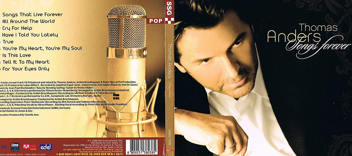 Songs Forever (Made in Korea) [Audio CD] Thomas Anders