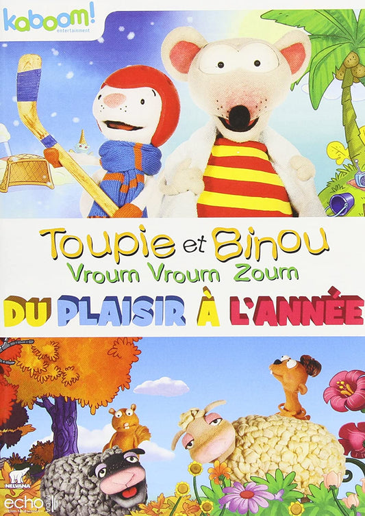 Toupie et Binou – Vroum/ vroum/ zoum – Du plaisir à l’année (Bilingual) [DVD]