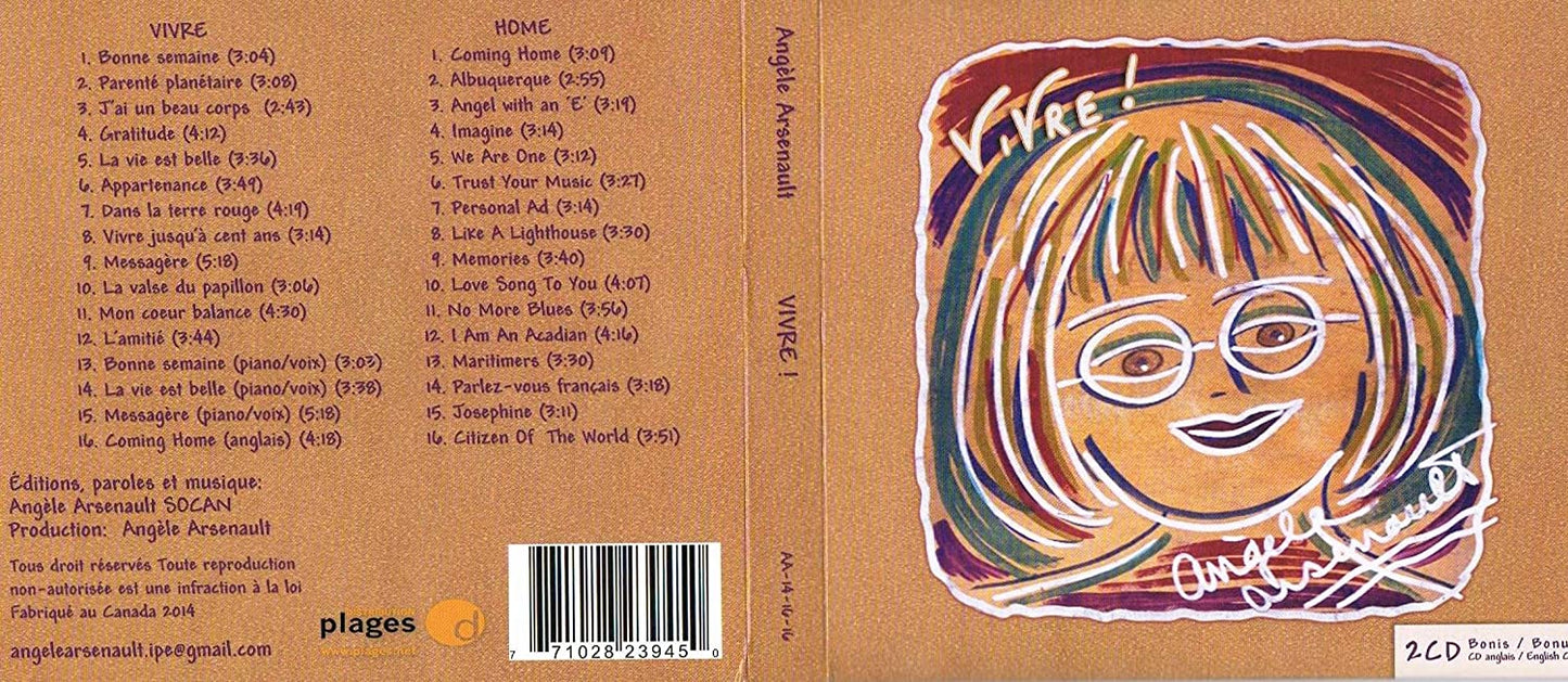 ARSENAULT/ ANGELE - ARSENAULT/ ANGELE-VIVRE ! [Audio CD] ARSENAULT/ ANGELE