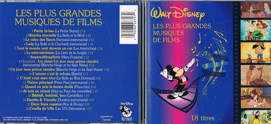 LES PLUS GRANDES MUSIQUES DE FILMS WALT DISNEY (18 TITRES) [Audio CD] Walt Disney Productions
