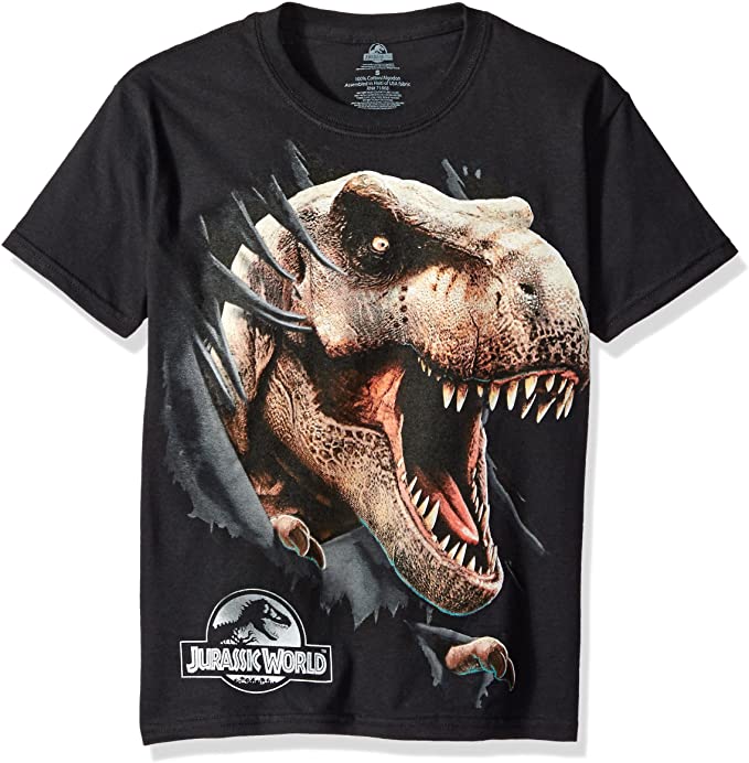 Freeze Big Boys' Jurassic World Dino Ripping Shirt Short Sleeve T-Shirt/ Black/ X-Large
