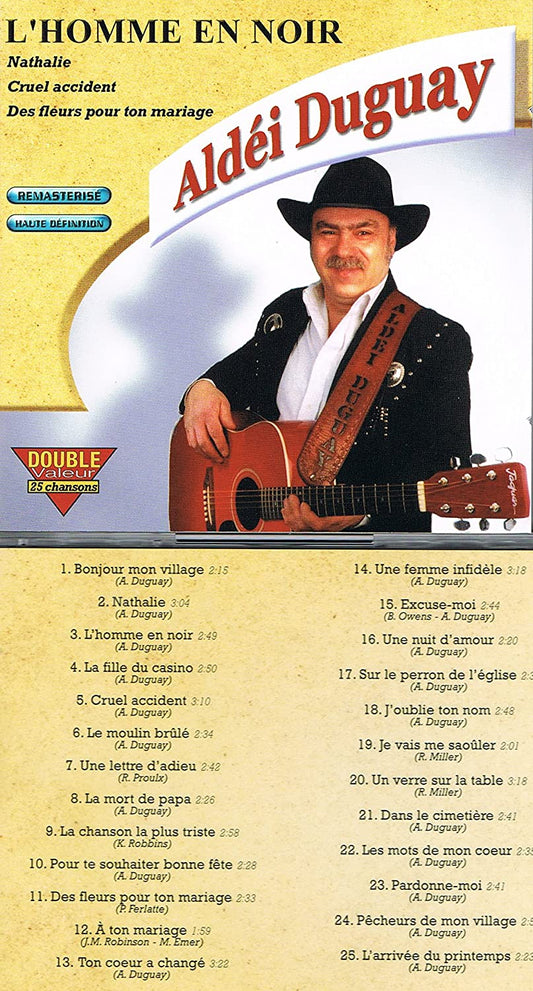 L Homme En Noir [Audio CD] Duguay/ Aldei