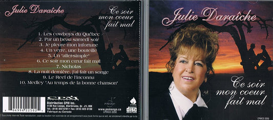 Ce Soir Mon Coeur Fait Mal (Frn) [Audio CD] Daraiche/ Julie