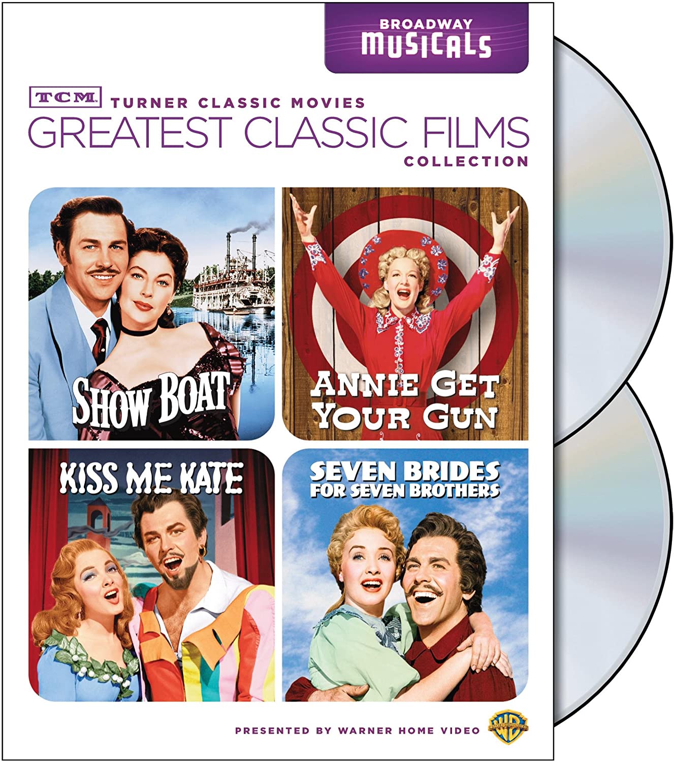 TCM Greatest Classic Films Collection: Broadway Musicals (Show Boat / Annie Get Your Gun / Kiss Me Kate / Seven Brides for Seven Brothers) [DVD]