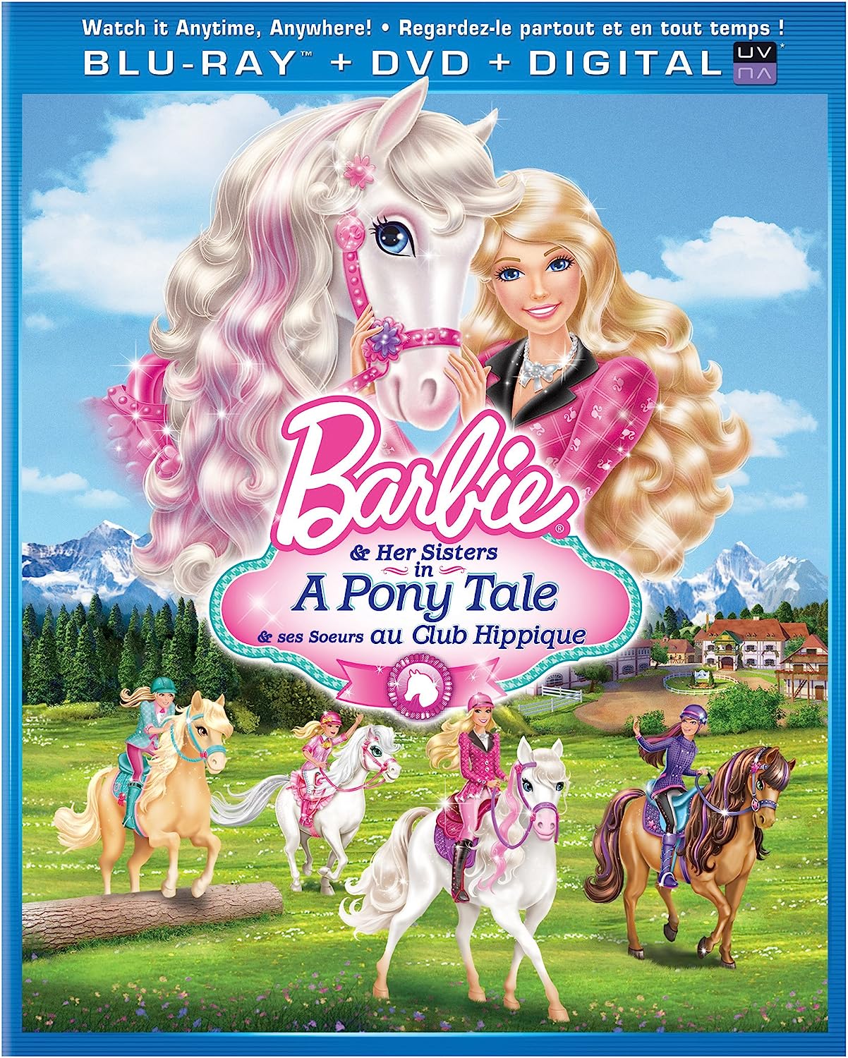 Barbie & Her Sisters in A Pony Tale (Bilingual) [Blu-ray + DVD + Digital Copy] [Blu-ray]