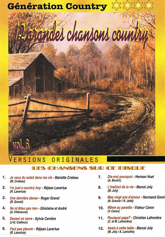 Generation Country, Volume 6 [Audio CD] Artistes Variés