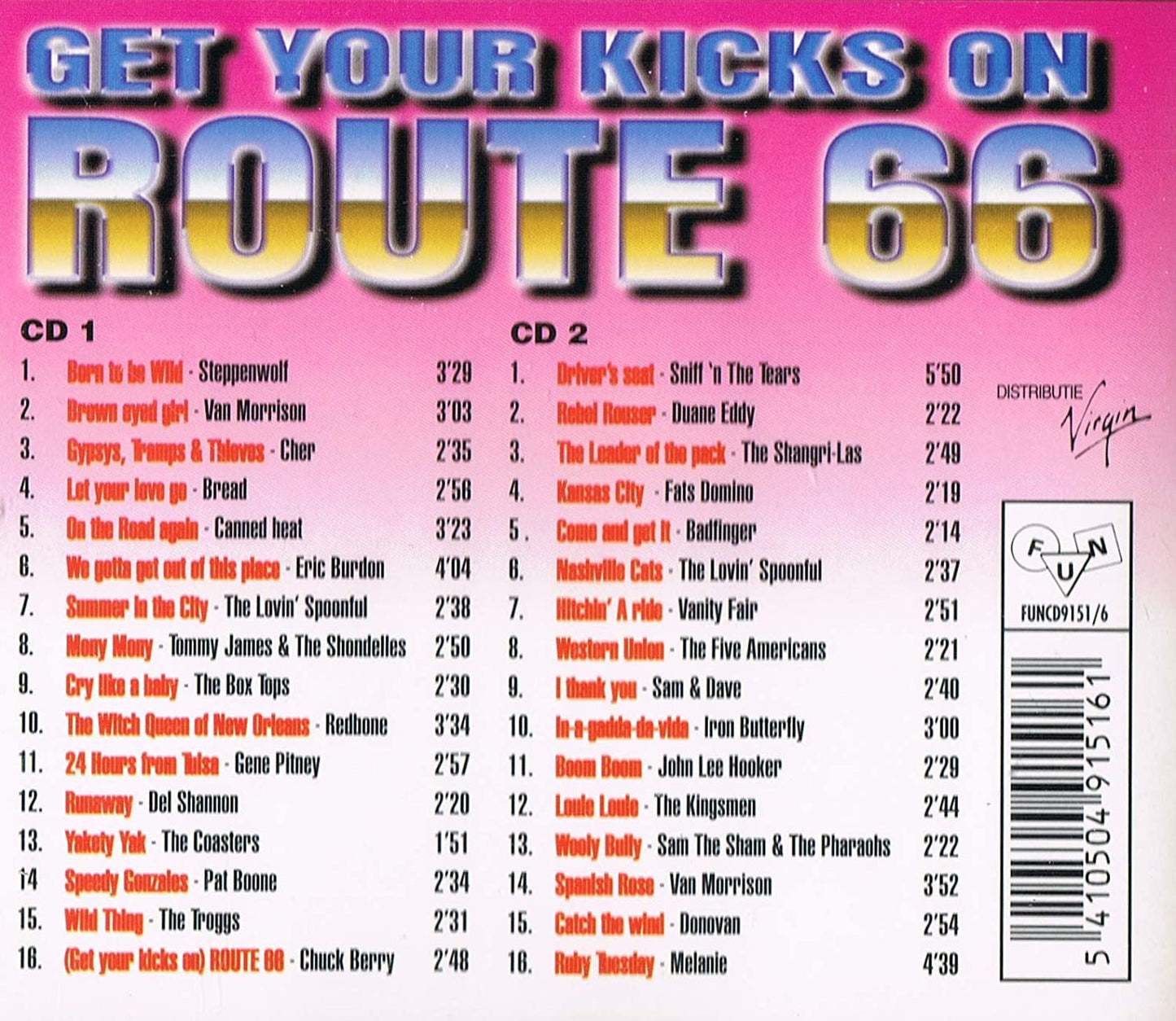 Get Your Kicks On Route 66 - Songs For The Road (2CD) [Audio CD] Various Artists