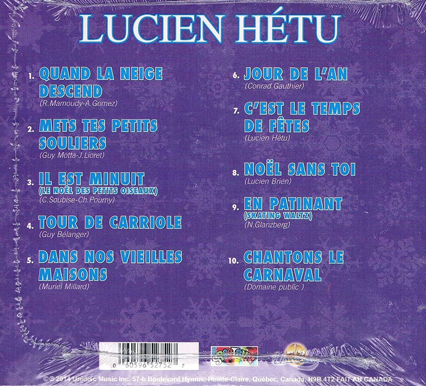 Quand La Niege Descend [Audio CD] Lucien Hetu