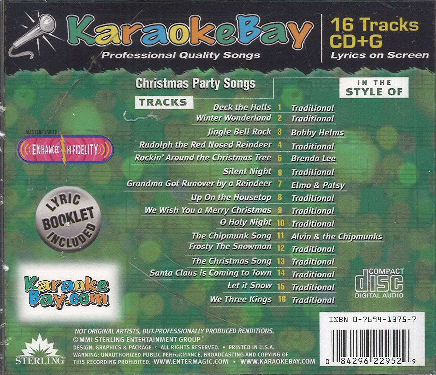 Christmas Party Songs Karaoke CD+G [Audio CD]