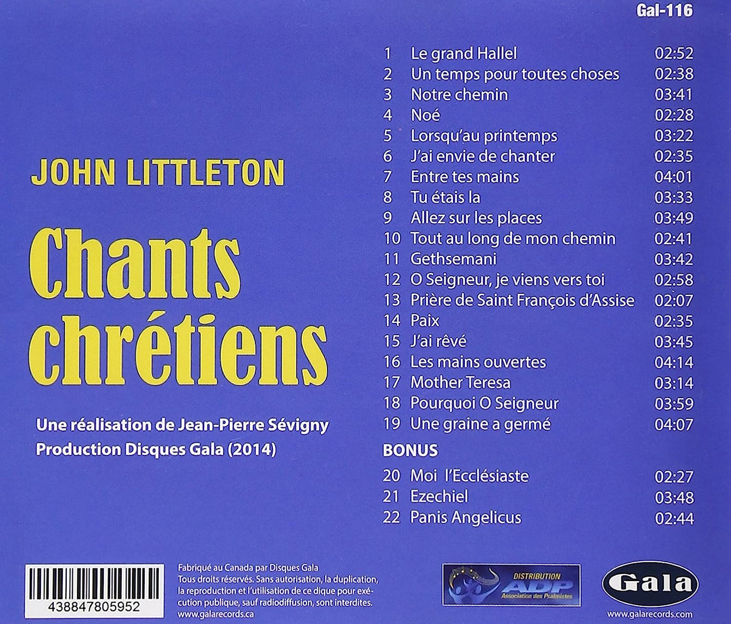 John Littleton: Christian Songs [Audio CD] John Littleton