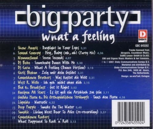 Big Party - What a Feeling [audioCD] Various Artists