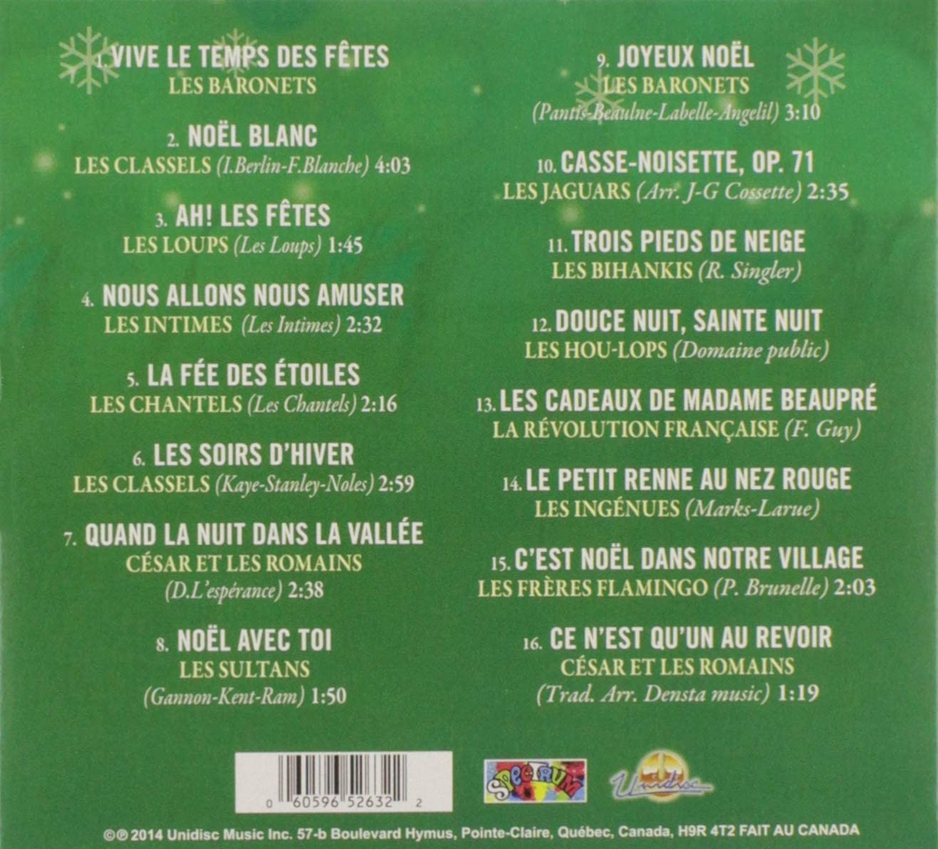Les Groupes Des Annees 60 Chantent Noel/Vol 2 [Audio CD] Les Groupes Des Annees 60 Chantent Noel