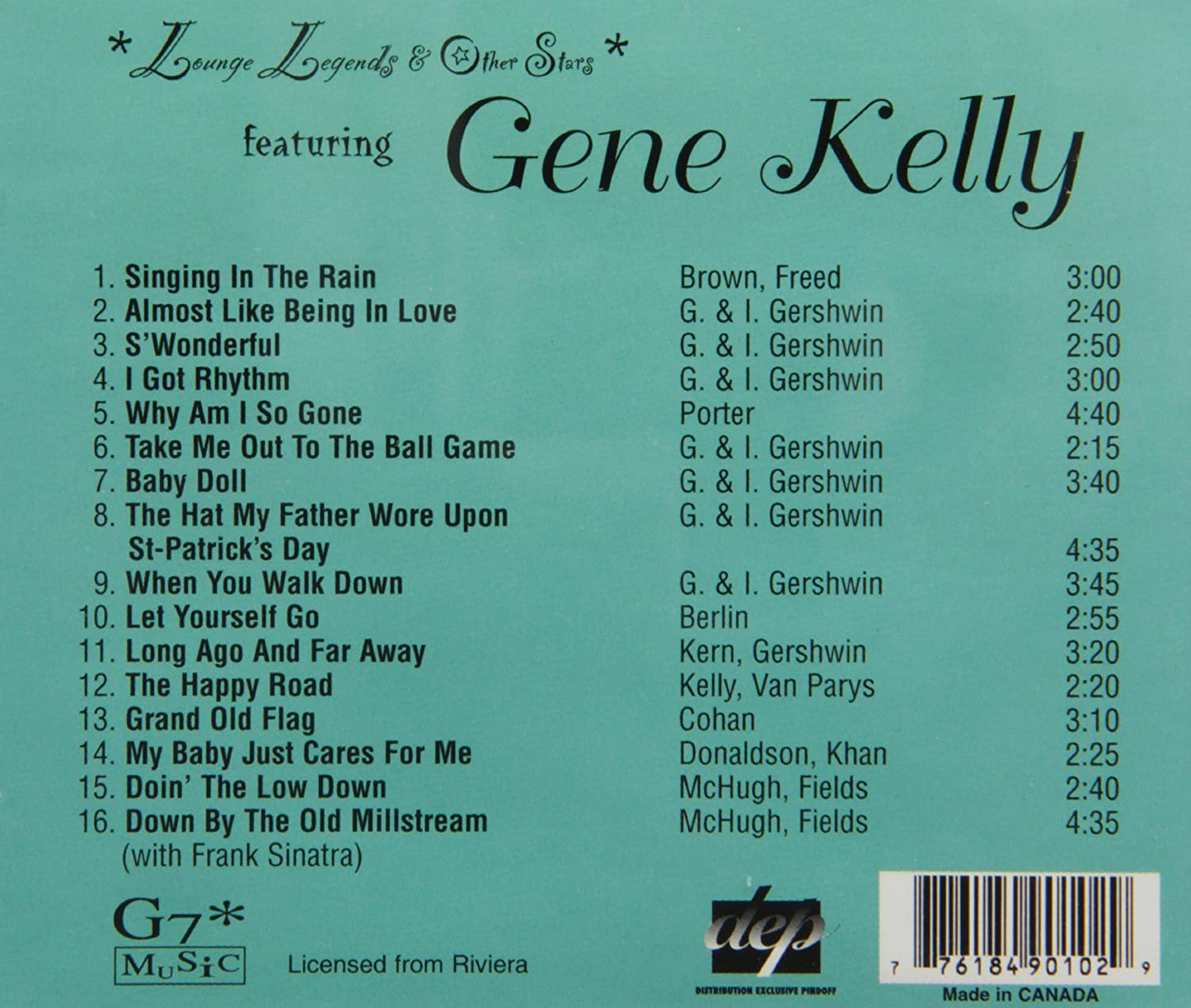 Gene Kelly [Audio CD] Gene Kelly and Kelly Gene