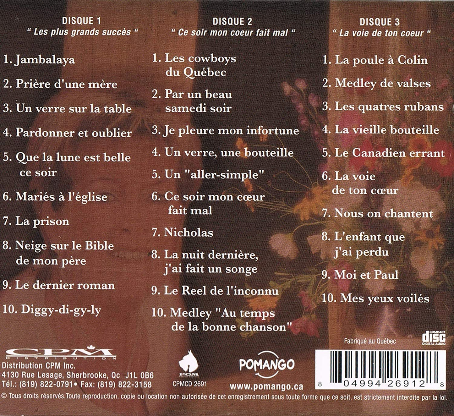 30 Grands Succes - Collection 3 Disques Compact (Les plus grands succes / Ce soir mon coeur fait mal / La voie de ton coeur / VOIR LES IMAGES) [Audio CD] Julie Daraiche