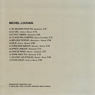 Michel Louvain Apex [Audio CD] Michel Louvain