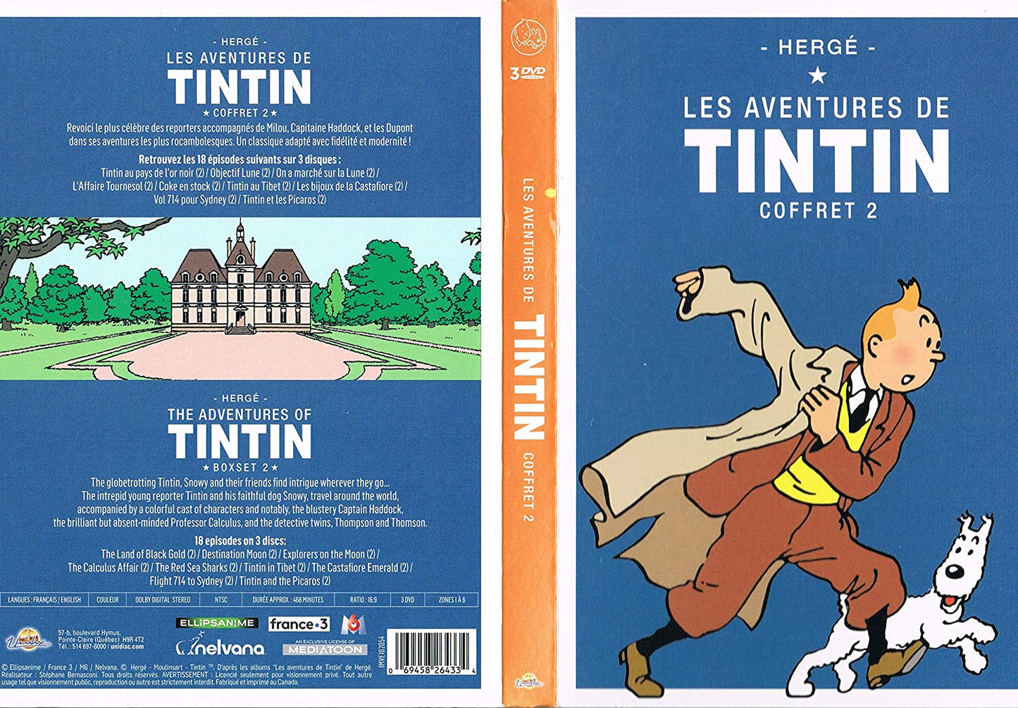 Les Aventures de Tintin Coffret 2 / The Adventures of Tintin Boxset 2